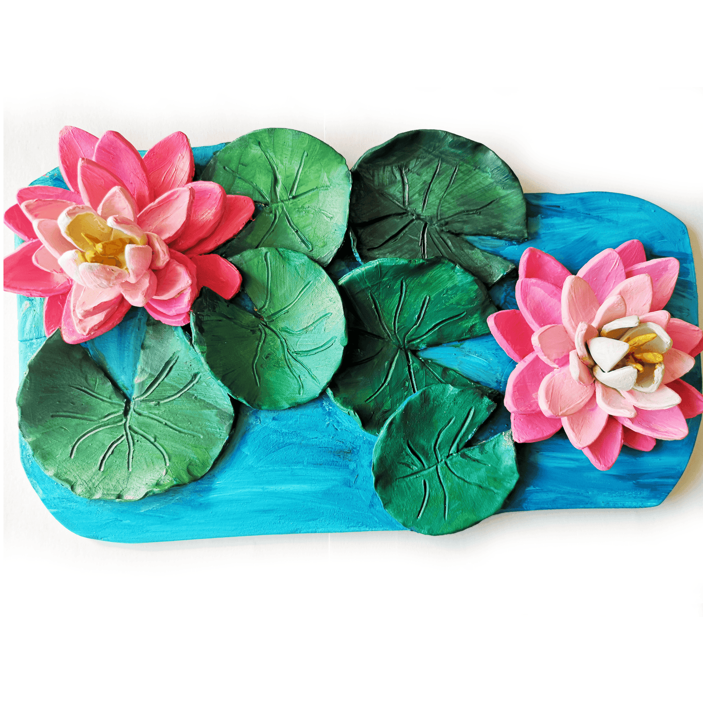 Sculpture Oeuvre d'art fleur Nenuphar lac