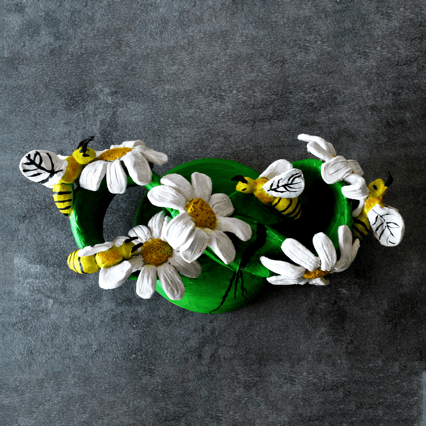 Sculptur Bee Abeille Infinity Fleur Marguerite Ecologie