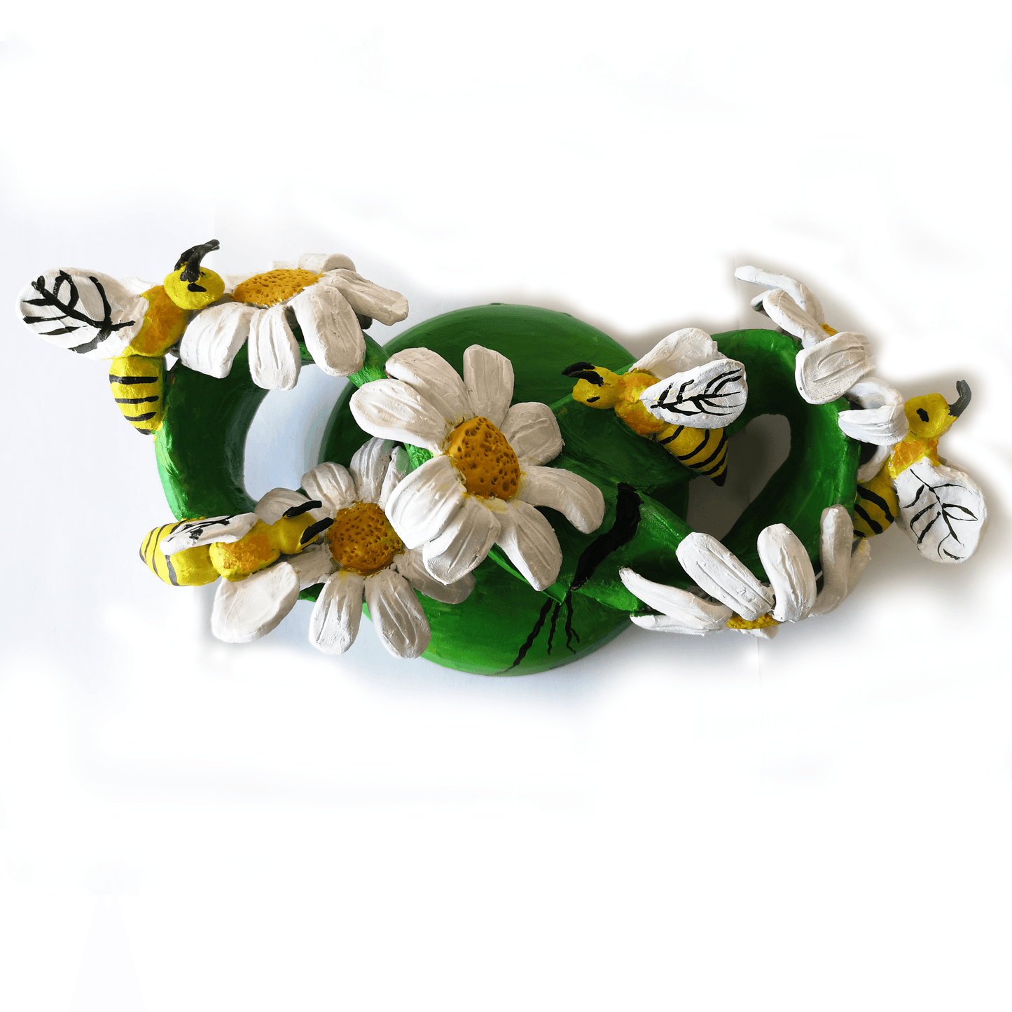 Sculptur Bee Abeille Infinity Fleur Marguerite Ecologie