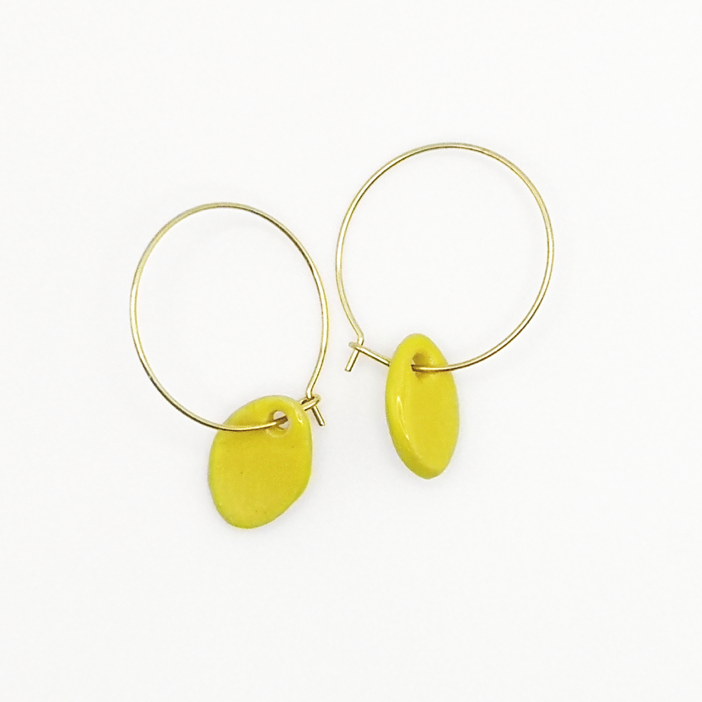 Boucles d'oreilles jaune