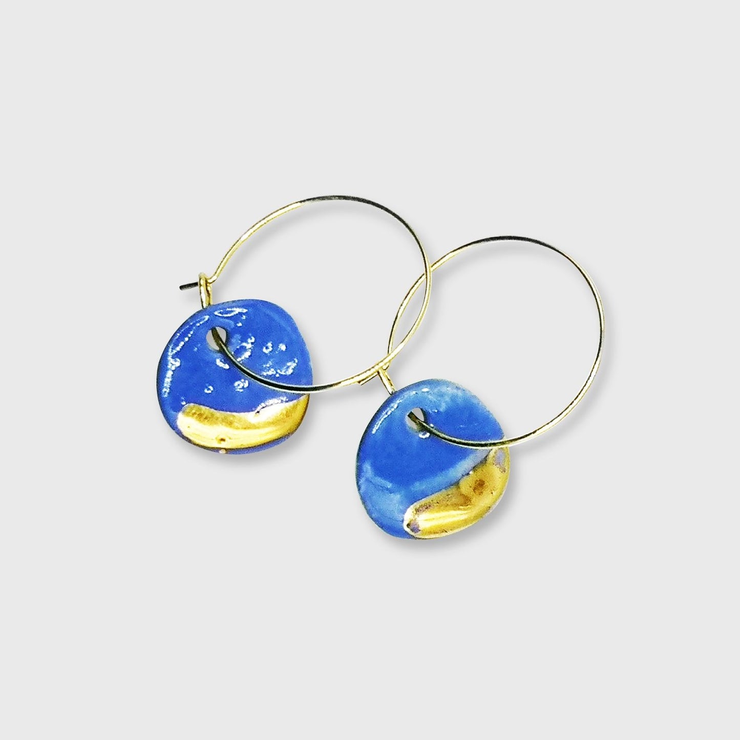 Boucles d'oreilles bleu Klein tendance pour femme bleu roi