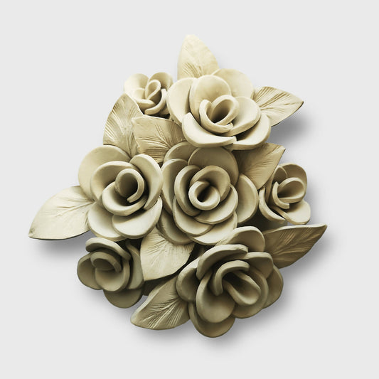 Bouquet de Rose Sculpture Murale Oeuvre d art artisanat d exception france