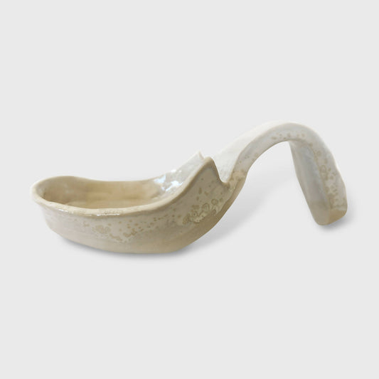 Porte cuillere Blanc moderne en argile pour la cuisine