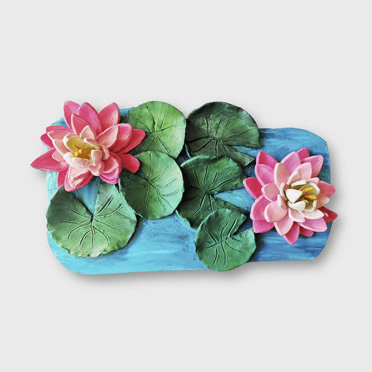 Sculpture Oeuvre d'art fleur Nenuphar lac