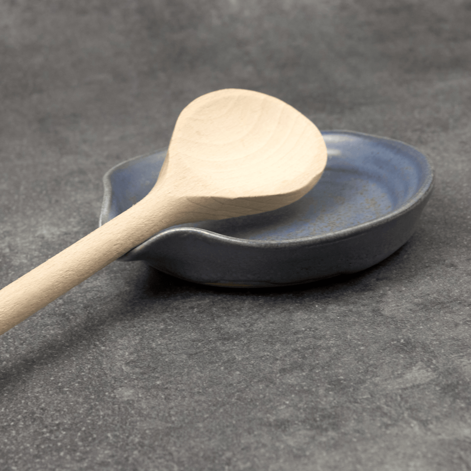 Repose Cuillère Bleu – Corinne Ceramique