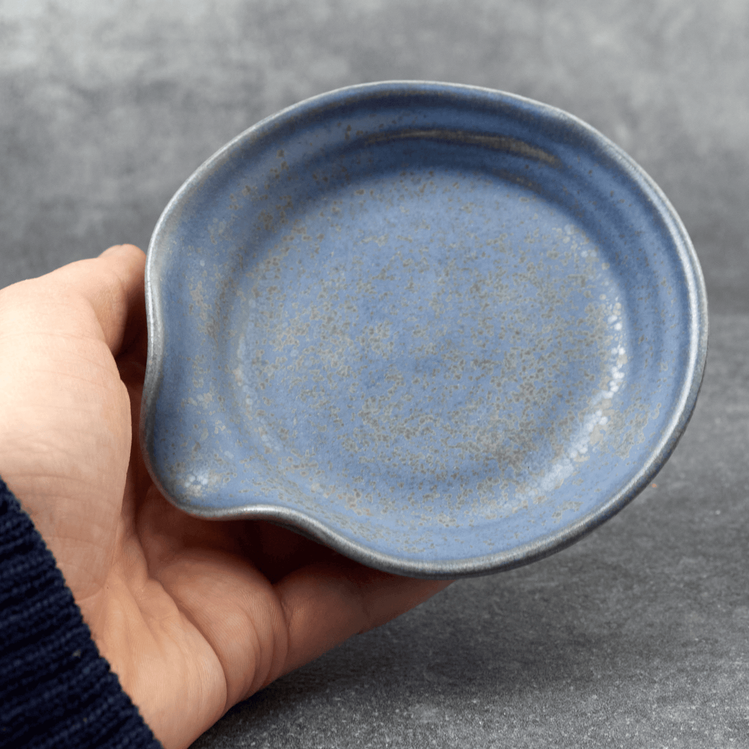 Repose Cuillère Bleu – Corinne Ceramique