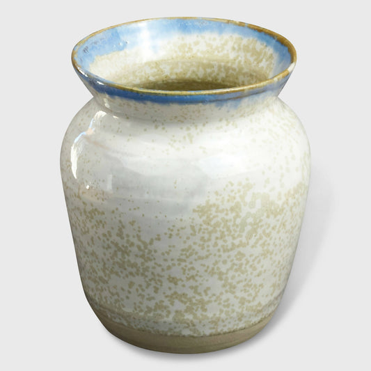 Vase bleu blanc lavande tour potier aix en provence